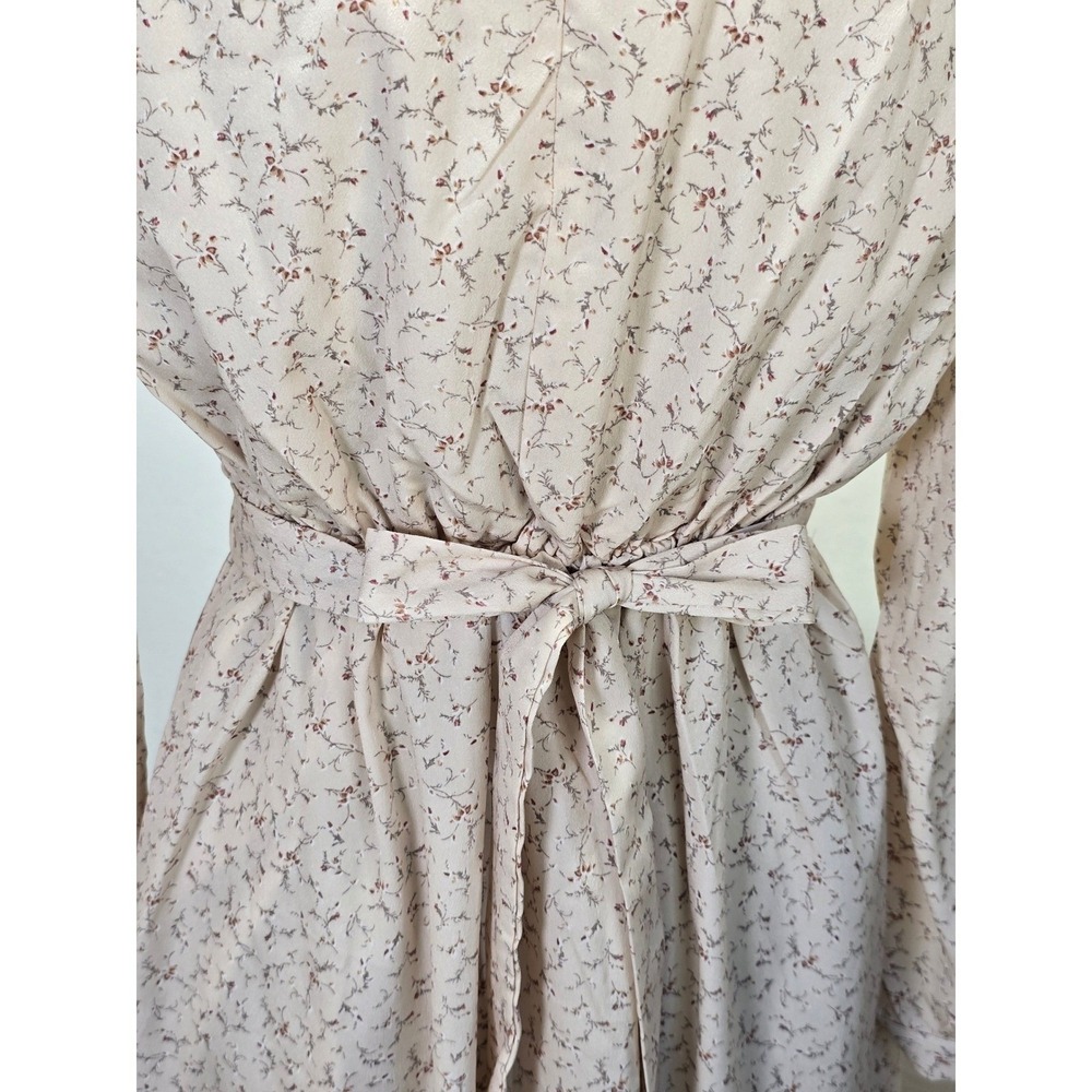 NWT Afternoon Womens Midi Dress Small Cream Floral Cottagecore Prairie floral - Picture 6 of 15